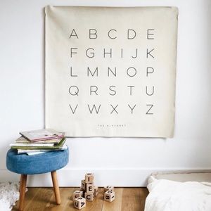 Gathre Mini Alphabet Mat WITH Wooden Letters
